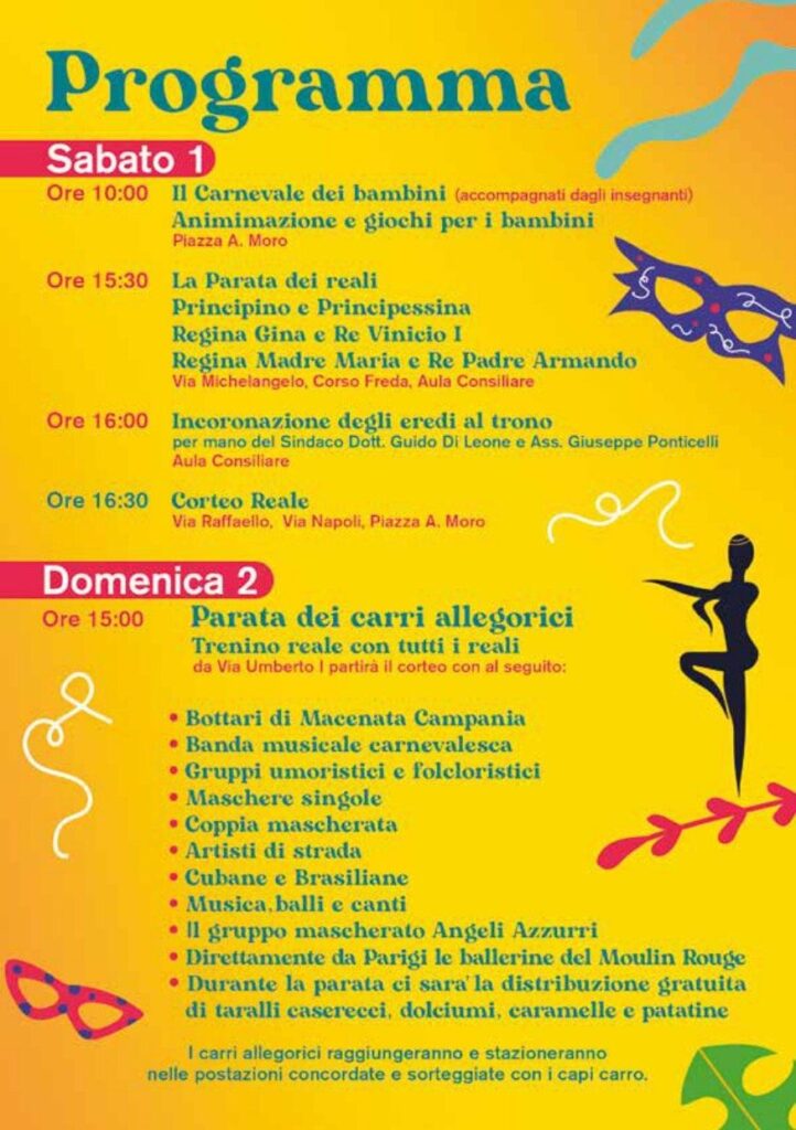 programma carnevale 2